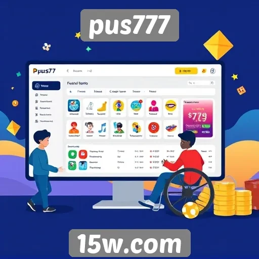 Acessibilidade e interface do site pus777